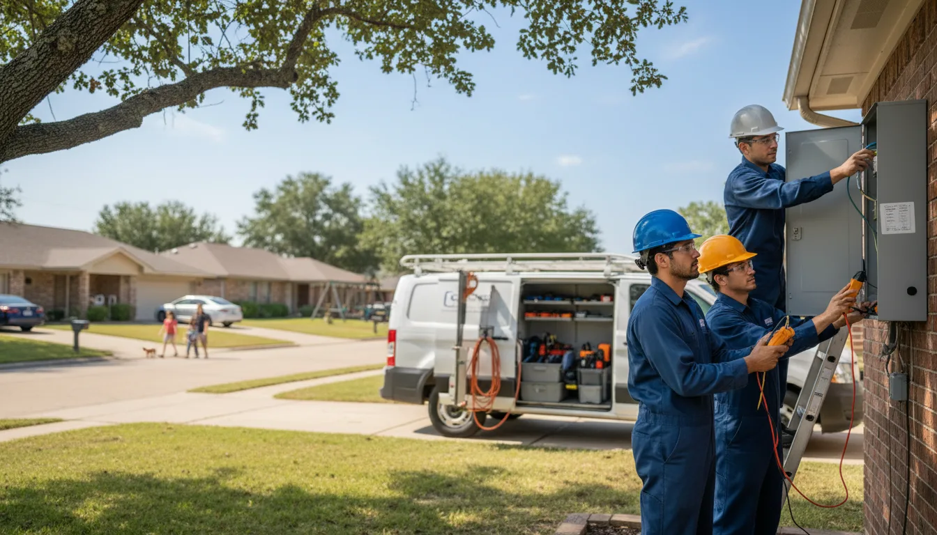 Certified electrician providing emergency electrical services in Peterson, IA